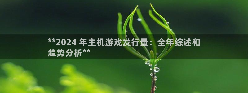 新航娱乐的创始人简介是谁：**2024 年主机游戏发行量：全年综述和
趋势分析**